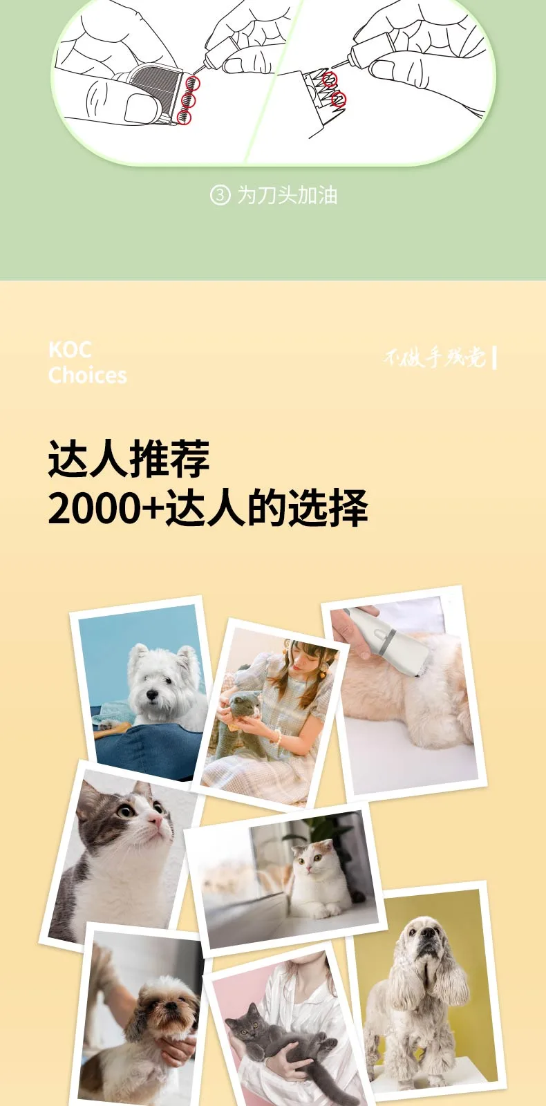 Interchangeable-Head Pet Trimmer – product details 14