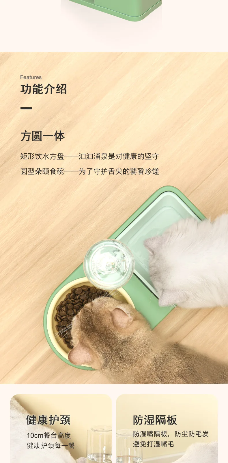 Square & Round Pet Feeding Bowl – product details 3
